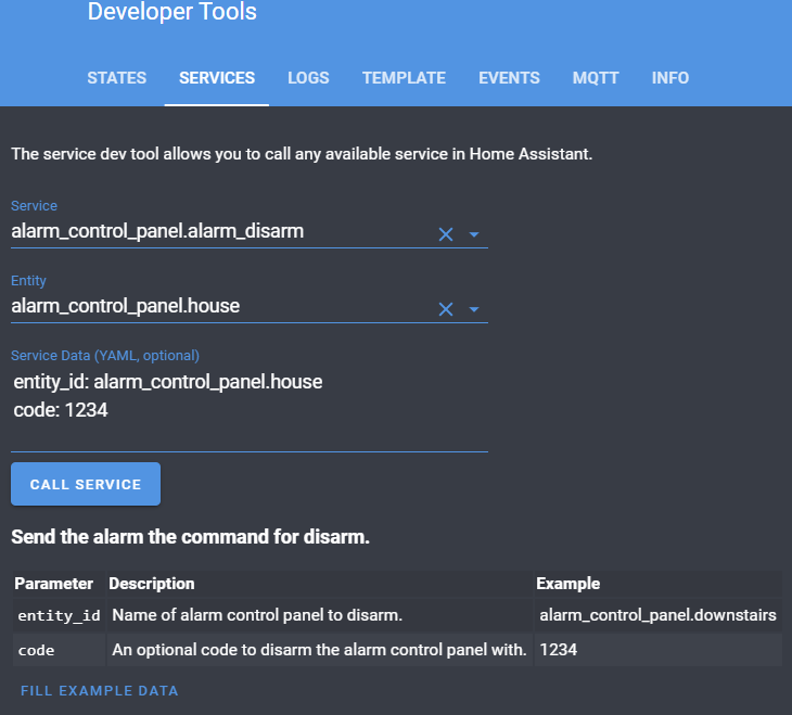Alarm Component Home Assistant Bugs Homehabit Community